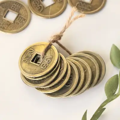古銭10個セット 1セット（古銭模型 伝統 돌상小物 懐かしい硬貨 財運 幸運 風水 インテリア）