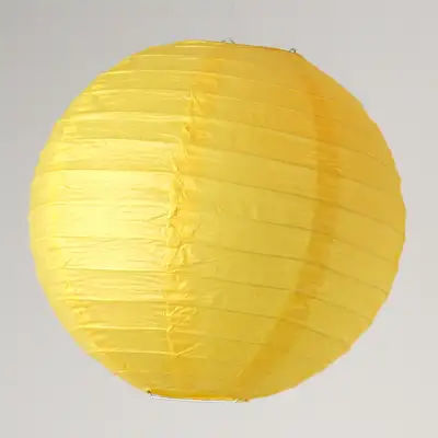 Yellow 30cm Hanji Paper Lantern Shade | Paper Lantern Traditional Korean House Japanese Restaurant