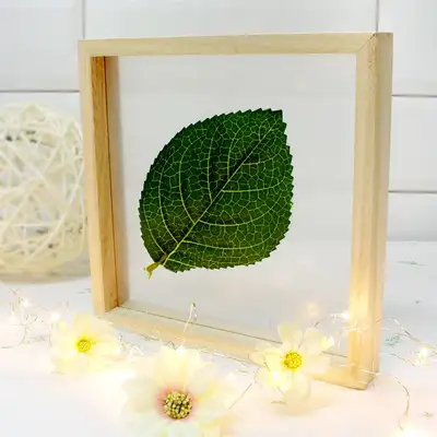 滑动式木质画框DIY L号手工制作原木