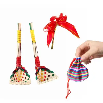 伝統的な福笊（ふくざる）作りセット（福笊 新年 引っ越し祝い 開業祝い お正月 名節 旧正月 韓国記念品 外国人向け記念品）