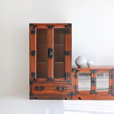 Paulownia Wood Traditional Liquor Cabinet, Small 59-Type Antique Furniture