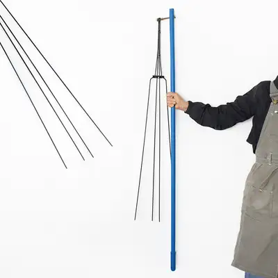 Domestic Fine-Tine Iron Flail | Threshing Chaff Removal Bean Threshing Grain Harvesting Agricultural Tool