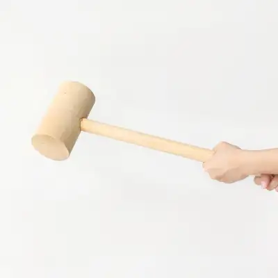 Korean Solid Wood Mallet for Pounding Mochi Fraxinus 855 | Tteok Mallet Tteok Making Tteok Mortar Ball Chuseok Traditional Experience