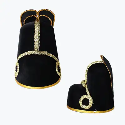 Traditional Gold Ikseongwan (Imperial Crown - King Hat, Crown Prince Headpiece, Wedding Ceremony, Royal Costume)