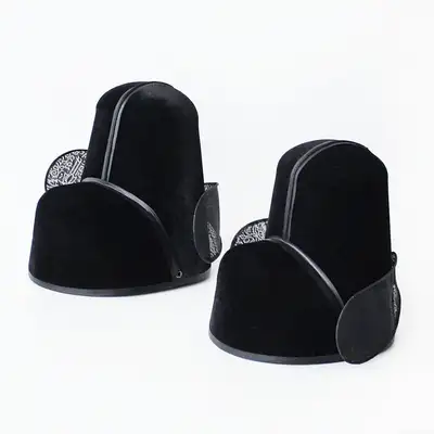 Velvet Official Hat | Traditional Korean Hat Gwanmo Ceremonial Wedding Groom Hyanggyo Folk Festival Event
