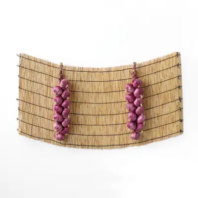 Traditional Holiday Photo Zone Background Red Garlic Set (Chuseok Event Decoration Autumn Decor Pet Birthday Photo Zone)