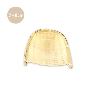 Traditional Bamboo Mini Basket 7-8cm (Samtaggi Basket Miniature Thanksgiving Japanese Tableware Decoration Folk Goods)