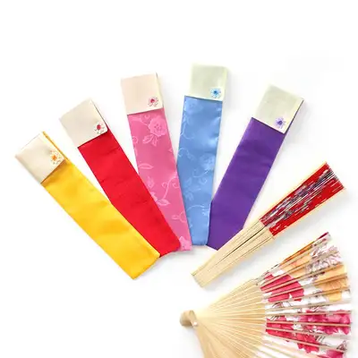 Korean-Made Fan Case 215 (Traditional Fan Case, Colored Pouch, Chopstick Holder, Craft Item, Group Gift, Thank-You Gift, Promotional Item)