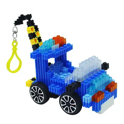 レッカー車 ディフォームブロック図案セット｜立体おもちゃ ポンポン カラー