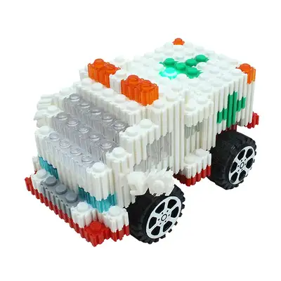 LED救急車 ディフォームブロック デザイン セット | LEDポンポン カラーブロック
