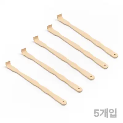 竹製孝子の手 B 5個セット（背中かき かゆみ止め 敬老の日ギフト お礼の品 団体ギフト ノベルティ 背中マッサージ 指圧棒 マッサージ棒）