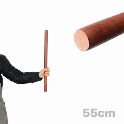 パク・ダルナムの木 エクササイズバー 55cm（木製ストレッチング棒 ホームトレーニング ピラティス 無垢材 ヨガバー ストレッチバー マッサージローラー）