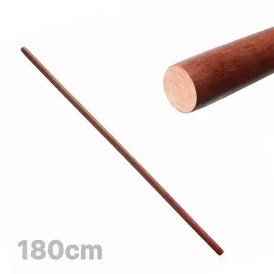 パク・ダルナム木製エクササイズバー 180cm（木製ストレッチングバー ホームトレーニング ピラティス 無垢材ヨガバー ストレッチングバー マッサージローラー）