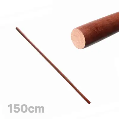 朴達木エクササイズバー 150cm（木製ストレッチング棒 ホームトレーニング ピラティス 無垢材 ヨガ棒 ストレッチバー マッサージ ローラー）
