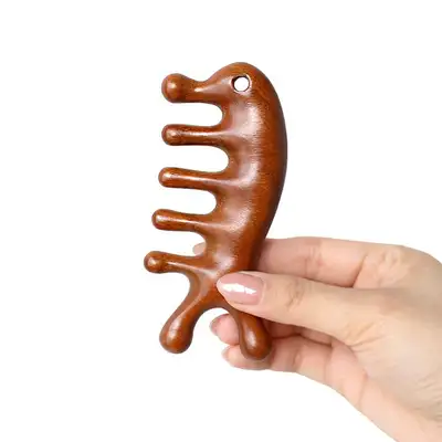 Wood Seahorse Gua Sha Massage Stick 1P