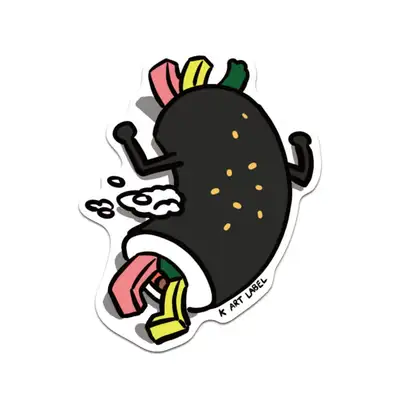 [K ART LABEL] K0027 Burst Kimbap