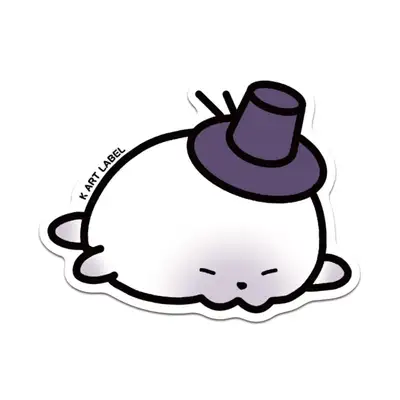 [K ART LABEL] K0011 Hat and Harp | Harp Seal