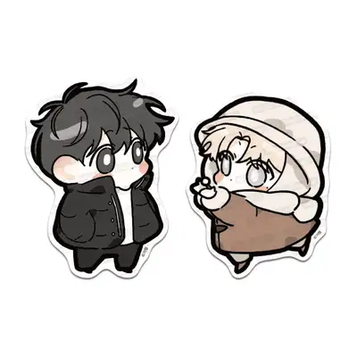 [A World Without You] Favorite Big Piece Sticker No.2 Couple Set
