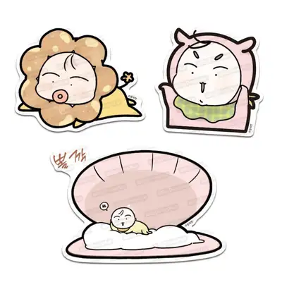 [Sunrise House] Sunrise House Favorite Big Piece Sticker No.3 Bap Bap Set | Webtoon Goods