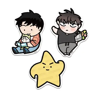 [House of Sunrise] House of Sunrise Favorite Big Piece Sticker No.1 Family Set | Webtoon Goods