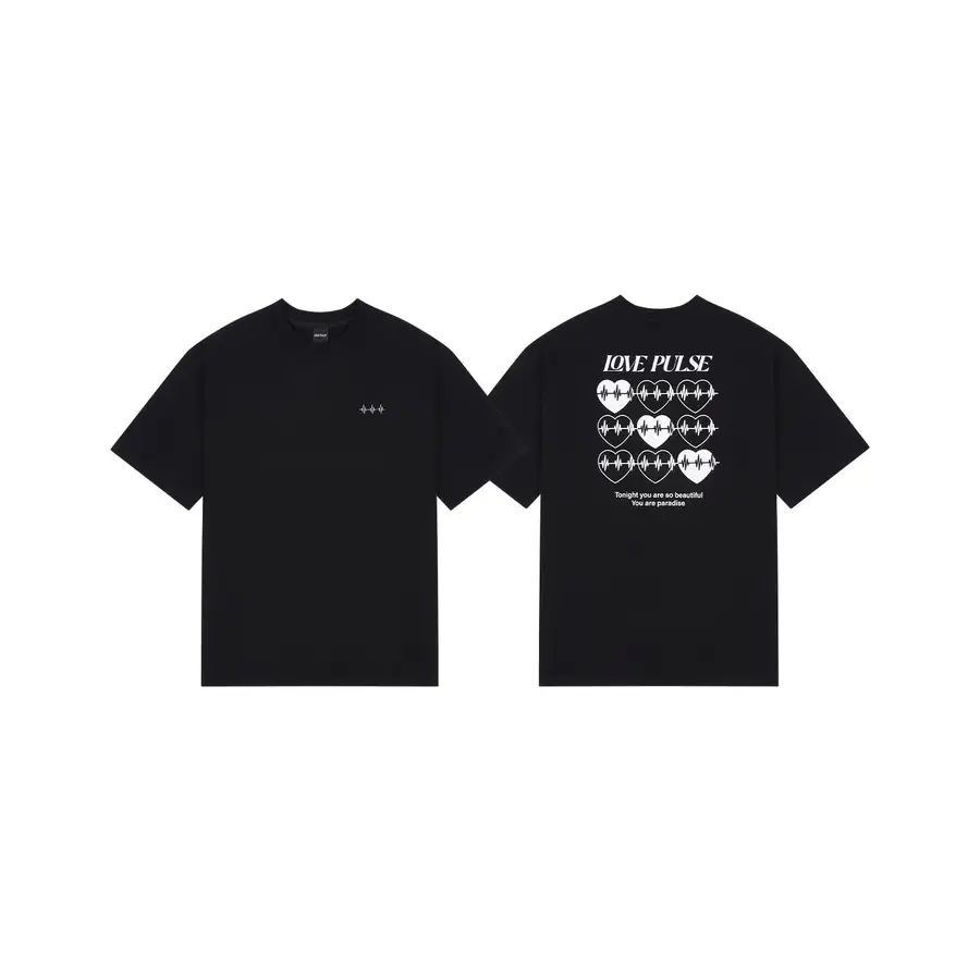[LOVEPULSE] TREASURE REFLECTIVE T-SHIRT_BLACK