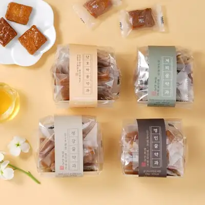 Master's Honey Yakgwa (Band Wrapper) 100g 4-Flavor Set (Honey, Cinnamon, Ginger, Sweet Pumpkin)