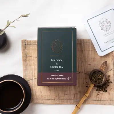 【寶香茶苑】香濃牛蒡綠茶生分解茶包 2g*12T 牛蒡茶綠茶
