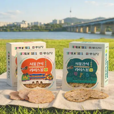 Seoul City x Poongsim-dang Seoul Snack Rice Chip Horonchip