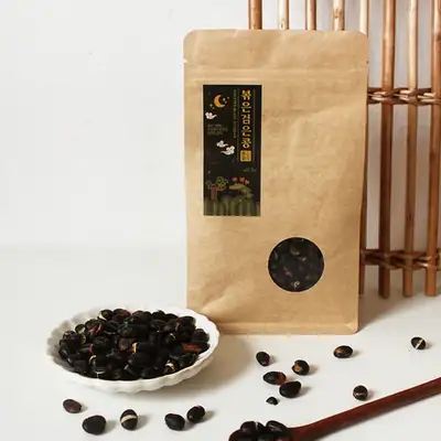 Poongsimdang Double-Roasted Black Beans (150g) Vegan Healthy Snack