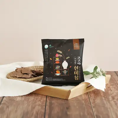 Poongsimdang Sugar-Free Cocoa Brown Rice Chips (30g)