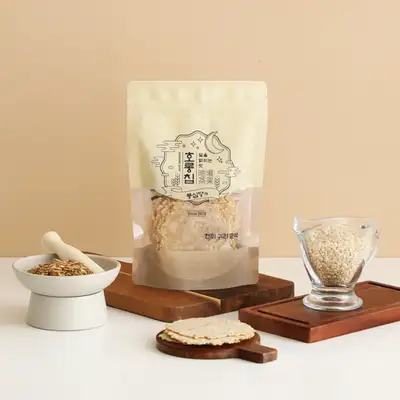 Poongssimdang Rice Cracker Horung Chips Brown Rice Oats Konjac Nurungji 3-Pack (54 pieces)