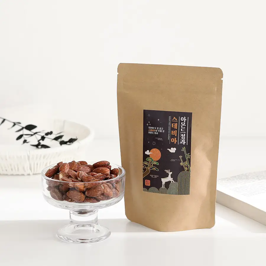 Poongsimdang Sugar-Free Stevia Almond Jeonggwa (60g, 120g) — 2
