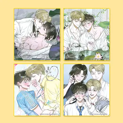 [Flowers Wilt in the Pond] Flower Season Signed Color Paper 4 Types (Random) | Webtoon Goods |