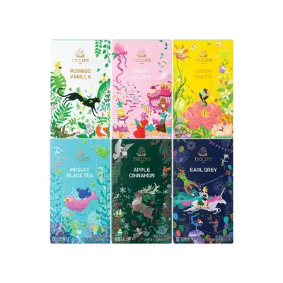 Tyclips Premium Tea 20 Tea Bags 6 Flavors Choose 2