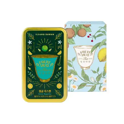Fruit Hug Tea Tin Green Mandarin Jasmine