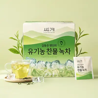 Ssanggye Myeongcha Organic Cold Water Green Tea 100 Tea Bags