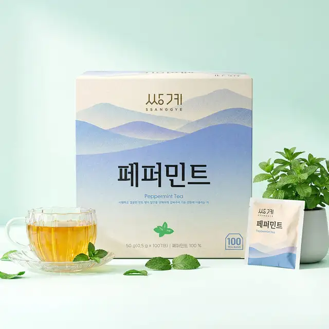 Ssanggye Myeongcha Peppermint 100 Tea Bags