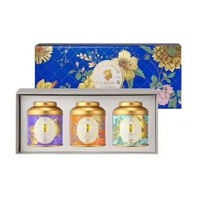 Gold Jubilee 3-Piece Set (Plum & Early Spring Tea, Cherry Blossom & Hibiscus, Acacia & Jasmine)