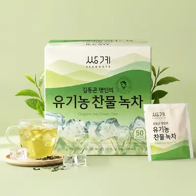 Ssanggye Myeongcha Organic Cold Water Green Tea 50 Tea Bags