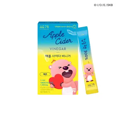 [Ssanggye X Zanmanglupi] Apple Cider Vinegar Lemon 10 Sticks