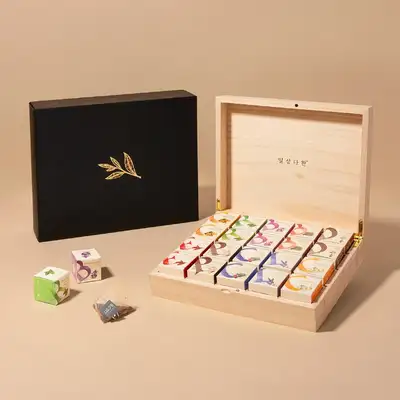 Gift Set - Daily Complete Cube Wood 20P