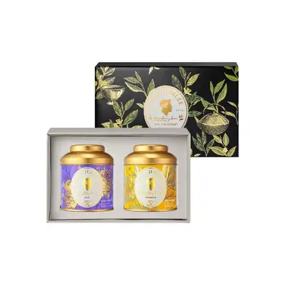 Gold Jubilee Gift Set 2-Pack (Plum & Silver Needle Tea and Magnolia & Chamomile)