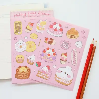Molang Sweet Removable Stickers