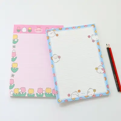 Molang Flower B5 Memo Pad