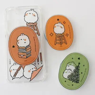 Molang Round Hand-Drawn MagSafe Acrylic Smart Tok