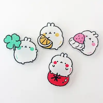 Molang Round Round Acrylic Magnet