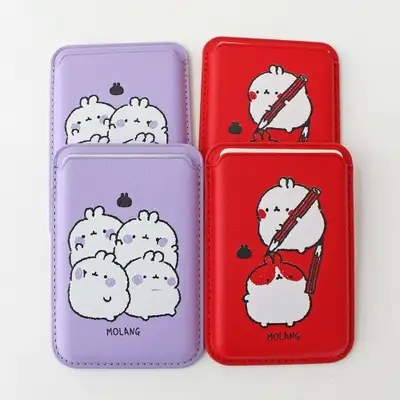 Molang Hand-Drawn MagSafe Card Wallet