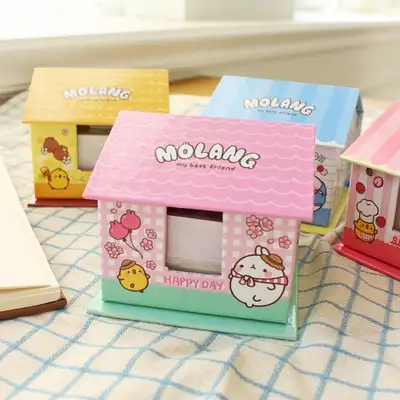 Molang House Box Sticky Note Memo