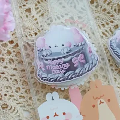 Molang Silver Cake MagSafe Acrylic Smart Tok