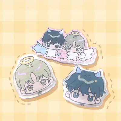 [Flowers Wither at the Pond] Flower Garden Webtoon Acrylic Clip 3 Types | Webtoon Goods |